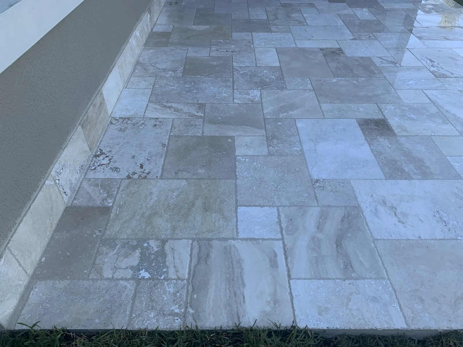 Patio floor completed